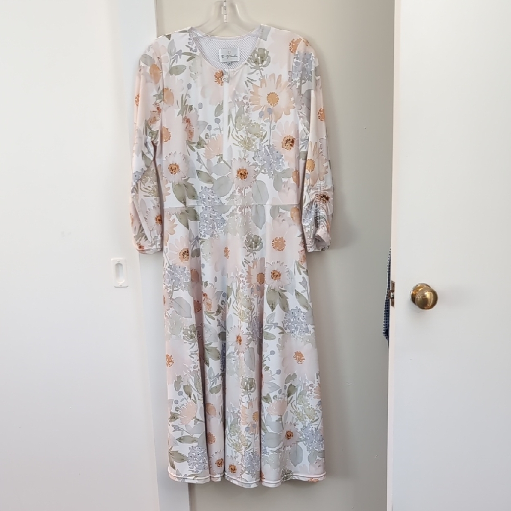 Dainty Jewells Swimdress in Cream, Blush and Green